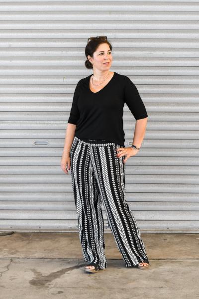 Papierschnittmuster lillesol women No.82 Palazzohose 